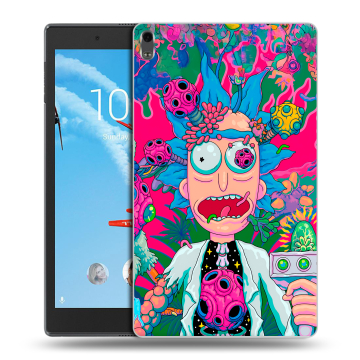 Силиконовый чехол на Lenovo Tab 4 8 Plus с принтом Рик и Морти Rick Morty Силиконовый чехол на Lenovo Tab 4 8 Plus с принтом Рик и Морти Rick Morty