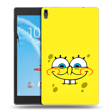 Силиконовый чехол на Lenovo Tab 4 8 Plus с принтом спанчбоб спанч боб