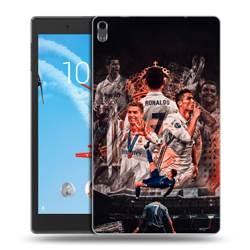 Силиконовый чехол на Lenovo Tab 4 8 Plus с принтом Реал Роналдо Real Ronaldo