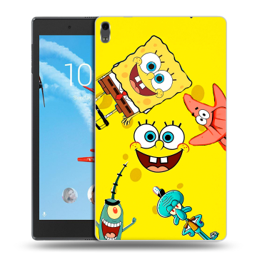 Силиконовый чехол на Lenovo Tab 4 8 Plus с принтом Спанч боб Спанчбоб Силиконовый чехол на Lenovo Tab 4 8 Plus с принтом Спанч боб Спанчбоб