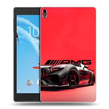 Силиконовый чехол на Lenovo Tab 4 8 Plus с принтом Мерседес Mercedes AMG