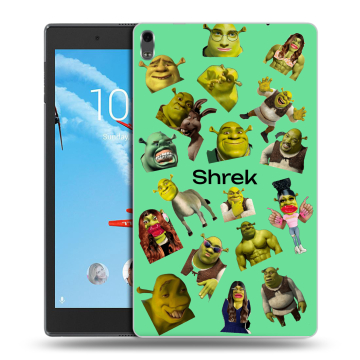 Силиконовый чехол на Lenovo Tab 4 8 Plus с принтом Шрек Shrek