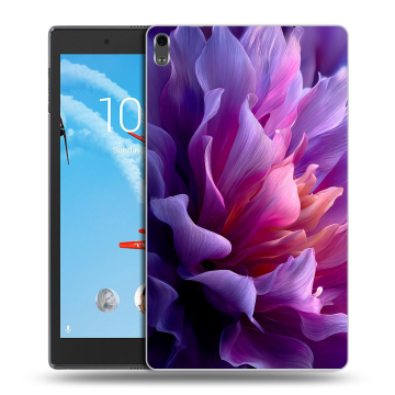 Силиконовый чехол на Lenovo Tab 4 8 Plus с принтом женский цветы