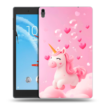 Силиконовый чехол на Lenovo Tab 4 8 Plus с принтом Единорог