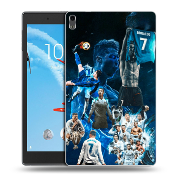 Силиконовый чехол на Lenovo Tab 4 8 Plus с принтом Реал Роналдо