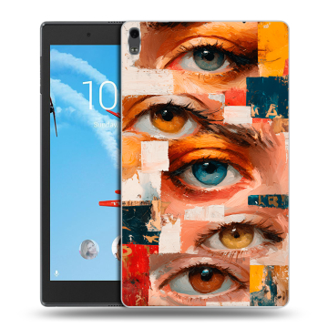 Силиконовый чехол на Lenovo Tab 4 8 Plus с принтом Модный принт