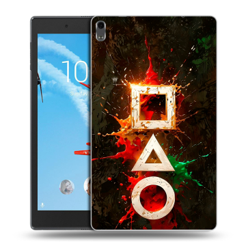 Силиконовый чехол на Lenovo Tab 4 8 Plus с принтом Squid Game Игра кальмара Силиконовый чехол на Lenovo Tab 4 8 Plus с принтом Squid Game Игра кальмара