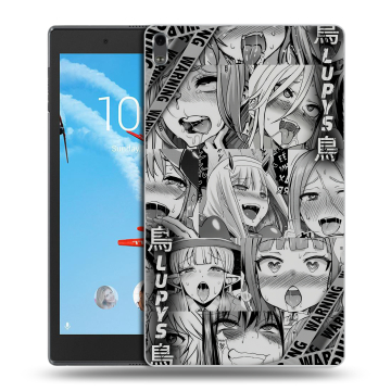 Силиконовый чехол на Lenovo Tab 4 8 Plus с принтом Ahegao Ахегао Аниме