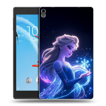 Силиконовый чехол на Lenovo Tab 4 8 Plus с принтом Холодное сердце Frozen Силиконовый чехол на Lenovo Tab 4 8 Plus с принтом Холодное сердце Frozen