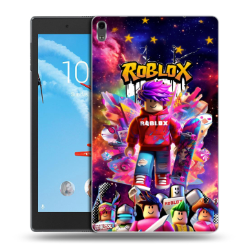 Силиконовый чехол на Lenovo Tab 4 8 Plus с принтом Roblox Роблокс