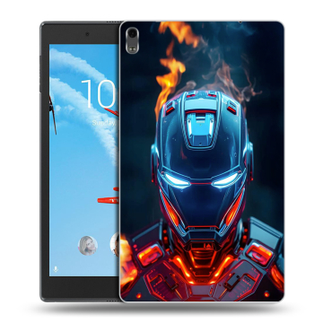 Силиконовый чехол на Lenovo Tab 4 8 Plus с принтом IronMan Железный человек Силиконовый чехол на Lenovo Tab 4 8 Plus с принтом IronMan Железный человек