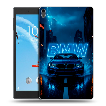 Силиконовый чехол на Lenovo Tab 4 8 Plus с принтом BMW БМВ