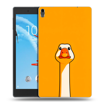 Силиконовый чехол на Lenovo Tab 4 8 Plus с принтом Смешная утка