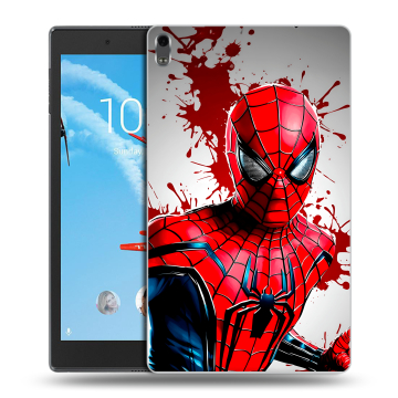 Силиконовый чехол на Lenovo Tab 4 8 Plus с принтом Spiderman Человек паук Силиконовый чехол на Lenovo Tab 4 8 Plus с принтом Spiderman Человек паук
