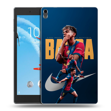Силиконовый чехол на Lenovo Tab 4 8 Plus с принтом Барселона Barca Yamal 