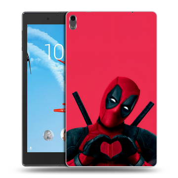 Силиконовый чехол на Lenovo Tab 4 8 Plus с принтом Дедпул Deadpool Силиконовый чехол на Lenovo Tab 4 8 Plus с принтом Дедпул Deadpool