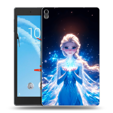 Силиконовый чехол на Lenovo Tab 4 8 Plus с принтом Холодное сердце Frozen
