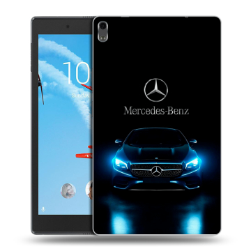 Силиконовый чехол на Lenovo Tab 4 8 Plus с принтом Mercedes Мерседес