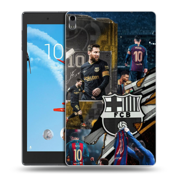 Силиконовый чехол на Lenovo Tab 4 8 Plus с принтом Messi Barcelona