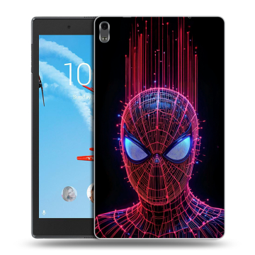 Силиконовый чехол на Lenovo Tab 4 8 Plus с принтом Spiderman Человек паук Силиконовый чехол на Lenovo Tab 4 8 Plus с принтом Spiderman Человек паук