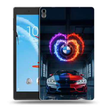 Силиконовый чехол на Lenovo Tab 4 8 Plus с принтом BMW БМВ Силиконовый чехол на Lenovo Tab 4 8 Plus с принтом BMW БМВ