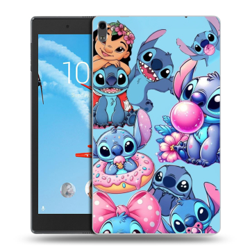 Силиконовый чехол на Lenovo Tab 4 8 Plus с принтом Лило и Стич