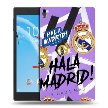 Силиконовый чехол на Lenovo Tab 4 8 Plus с принтом Real Madrid Реал Мадрид
