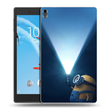 Силиконовый чехол на Lenovo Tab 4 8 Plus с принтом Миньоны
