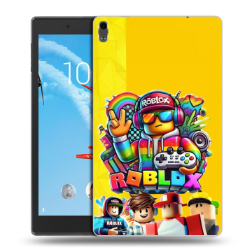 Силиконовый чехол на Lenovo Tab 4 8 Plus с принтом Roblox Роблокс