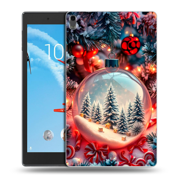 Силиконовый чехол на Lenovo Tab 4 8 Plus с принтом Новый год