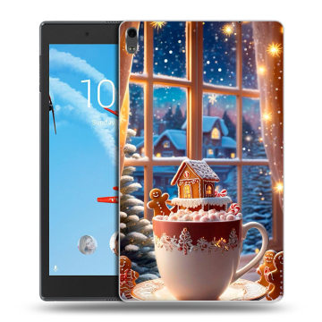 Силиконовый чехол на Lenovo Tab 4 8 Plus с принтом Новый год