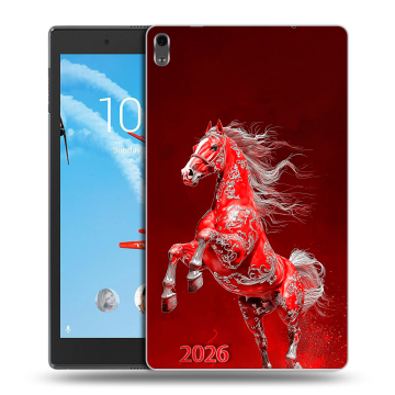 Силиконовый чехол на Lenovo Tab 4 8 Plus с принтом Новый год