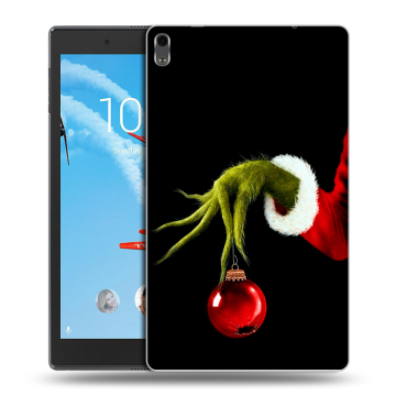 Силиконовый чехол на Lenovo Tab 4 8 Plus с принтом Новый год Гринч