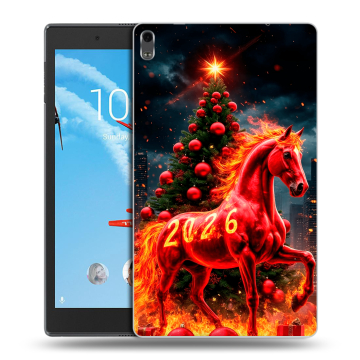 Силиконовый чехол на Lenovo Tab 4 8 Plus с принтом Новый год