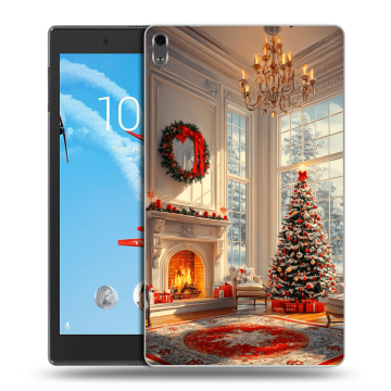 Силиконовый чехол на Lenovo Tab 4 8 Plus с принтом Новый год