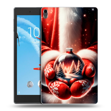 Силиконовый чехол на Lenovo Tab 4 8 Plus с принтом Новый год