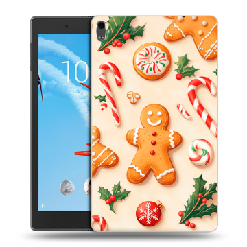 Силиконовый чехол на Lenovo Tab 4 8 Plus с принтом Новый год