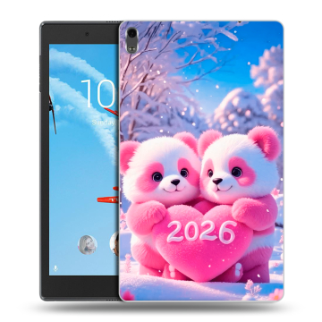 Силиконовый чехол на Lenovo Tab 4 8 Plus с принтом Новый год