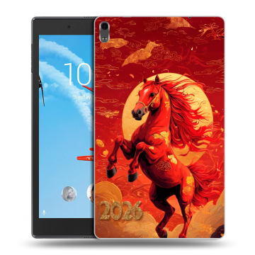 Силиконовый чехол на Lenovo Tab 4 8 Plus с принтом Новый год