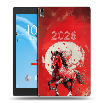 Силиконовый чехол на Lenovo Tab 4 8 Plus с принтом Новый год