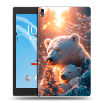 Силиконовый чехол на Lenovo Tab 4 8 Plus с принтом Новый год