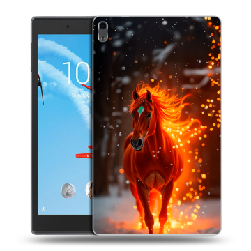 Силиконовый чехол на Lenovo Tab 4 8 Plus с принтом Новый год