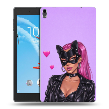 Силиконовый чехол на Lenovo Tab 4 8 Plus с принтом женский
