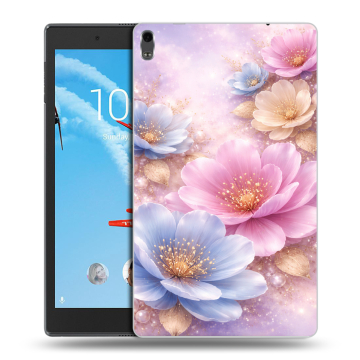 Силиконовый чехол на Lenovo Tab 4 8 Plus с принтом женский Силиконовый чехол на Lenovo Tab 4 8 Plus с принтом женский