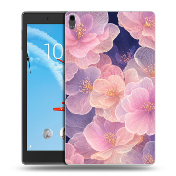 Силиконовый чехол на Lenovo Tab 4 8 Plus с принтом женский
