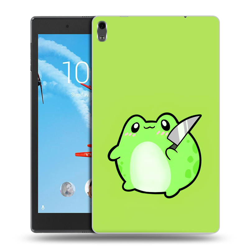 Силиконовый чехол на Lenovo Tab 4 8 Plus с принтом Лягушенок Силиконовый чехол на Lenovo Tab 4 8 Plus с принтом Лягушенок