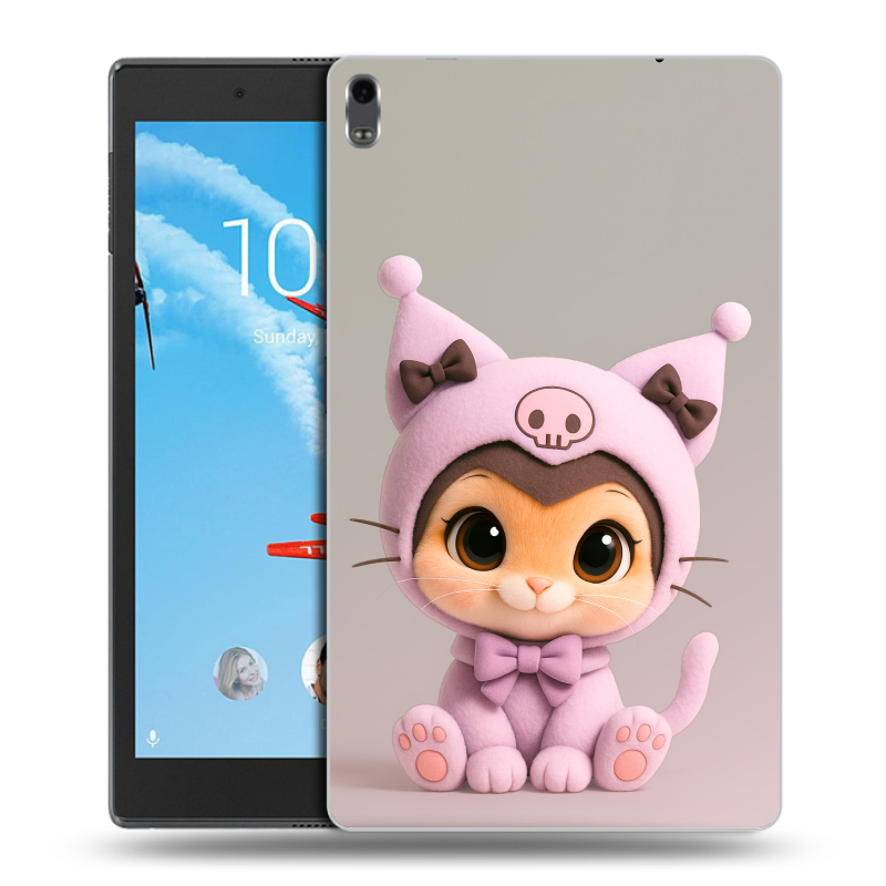 Силиконовый чехол на Lenovo Tab 4 8 Plus с принтом Куроми Kuromi Силиконовый чехол на Lenovo Tab 4 8 Plus с принтом Куроми Kuromi