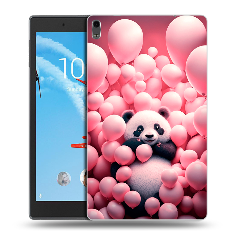 Силиконовый чехол на Lenovo Tab 4 8 Plus с принтом Панда Силиконовый чехол на Lenovo Tab 4 8 Plus с принтом Панда