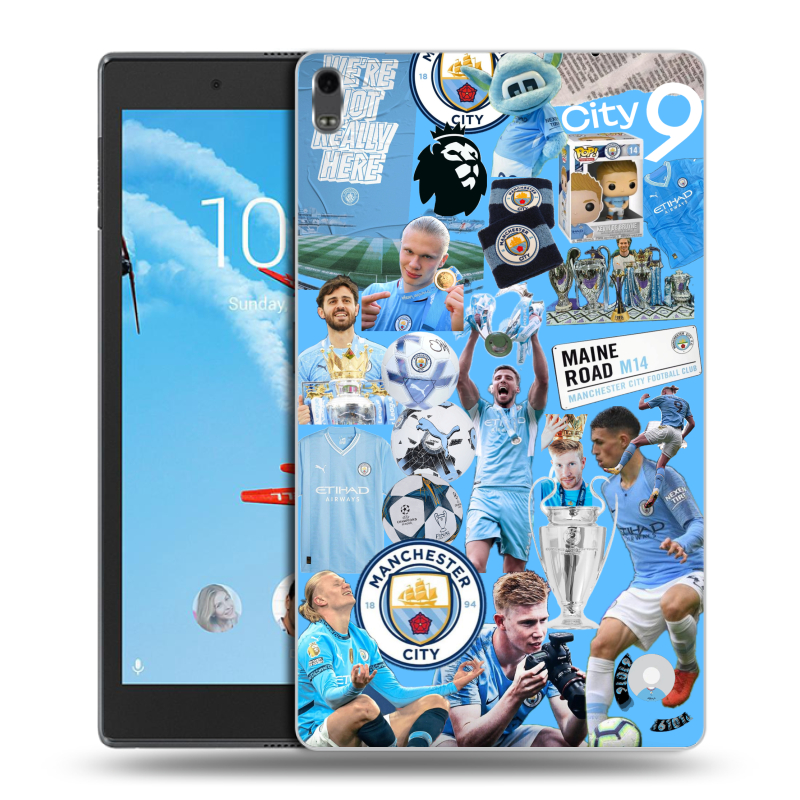 Силиконовый чехол на Lenovo Tab 4 8 Plus с принтом Man City Манчестер Сити Силиконовый чехол на Lenovo Tab 4 8 Plus с принтом Man City Манчестер Сити