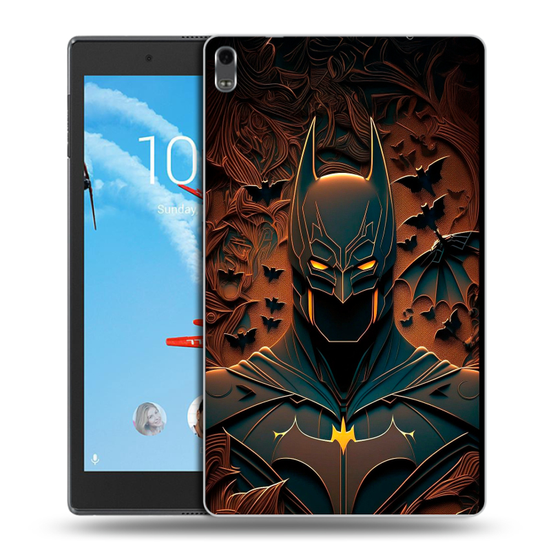 Силиконовый чехол на Lenovo Tab 4 8 Plus с принтом Batman Бэтмен Силиконовый чехол на Lenovo Tab 4 8 Plus с принтом Batman Бэтмен